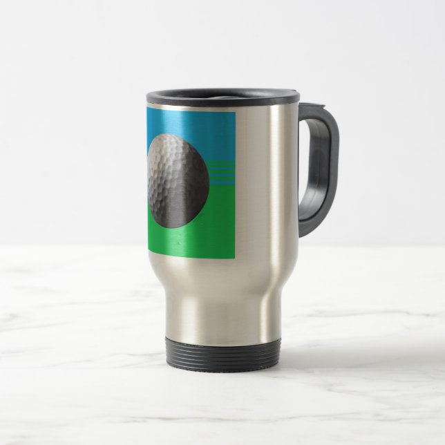Caneca de viagem Golfball (Frente Esquerda)