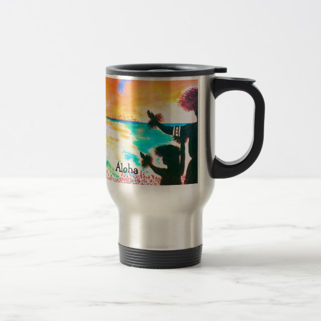 Caneca de viagem havaiana de Hula (Direita)