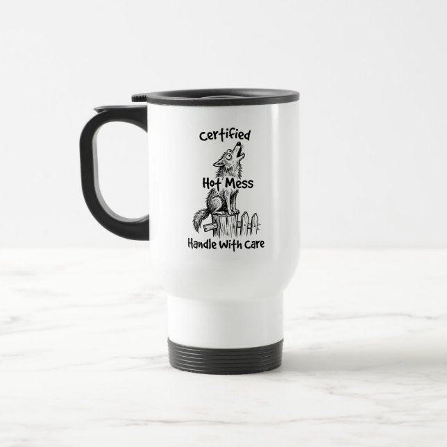 Caneca de Viagem Howling Wolf para Deslocamento Di (Esquerda)