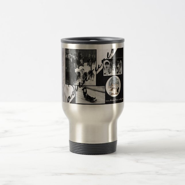 Caneca de viagem Iditarod B&W (Centro)