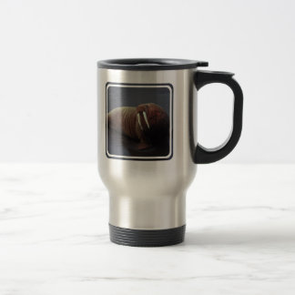 Caneca de viagem inoxidável da morsa