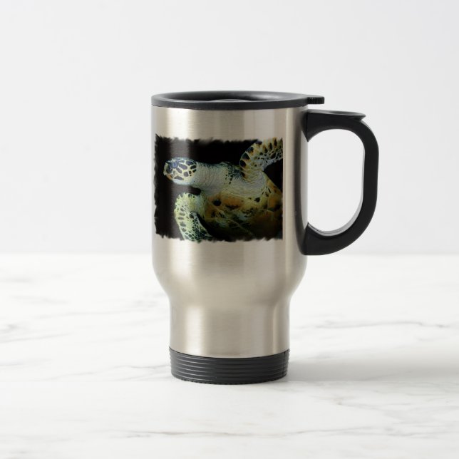Caneca de viagem inoxidável da tartaruga de mar do (Direita)