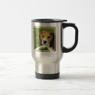 Caneca de viagem inoxidável do lebreiro