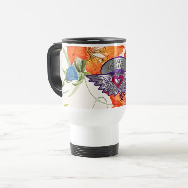 Caneca de Viagem Insígnia de Mestre de Álbum de Re (Frente Esquerda)
