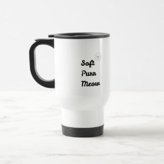 Caneca de Viagem Isolada "Miau Ronronar Macio" - G