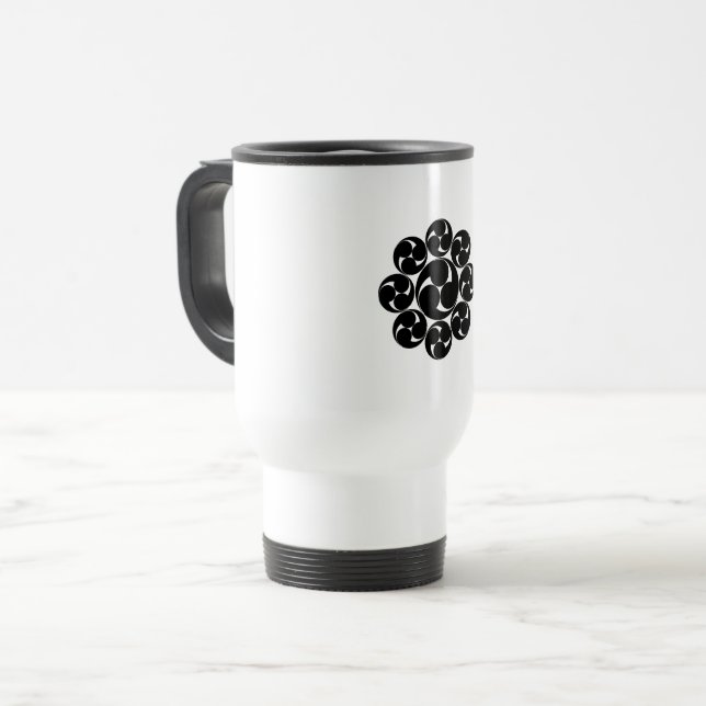 Caneca de viagem Itakura swirl (Sugaki) (Frente Esquerda)