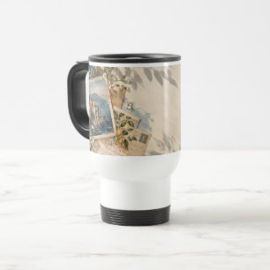 Caneca de Viagem Jornada de Cores Abstratas