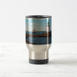 Caneca de viagem leve de Portland Maine do farol