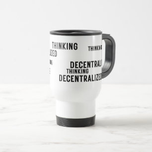 Caneca de Viagem Minimalista Pensamento Descentral