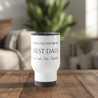 Caneca de Viagem Moderna Personalizada Melhor Pai