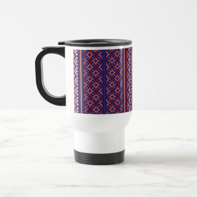 Caneca de Viagem Mosaico Roxo (Esquerda)