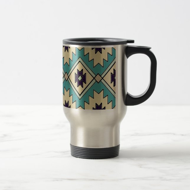 Caneca de viagem nativa do teste padrão do (Direita)