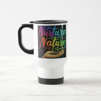 caneca de viagem "Natureza da Nurtura".