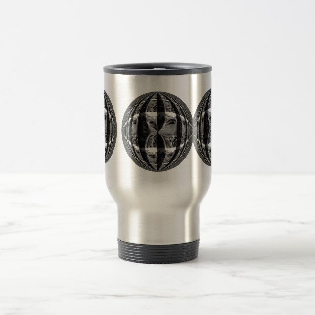 Caneca de viagem Negra Orb (Centro)