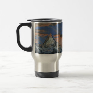 Caneca de Viagem - "O Matterhorn ao Pôr do Sol"