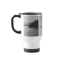Caneca de Viagem Paisagem Natureza Preto e Branco