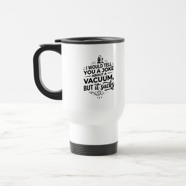 Caneca de Viagem para Comutantes, 450 ml - Piada E (Esquerda)