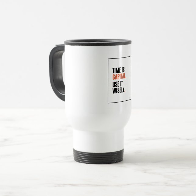 Caneca de Viagem para Finanças (Frente Esquerda)