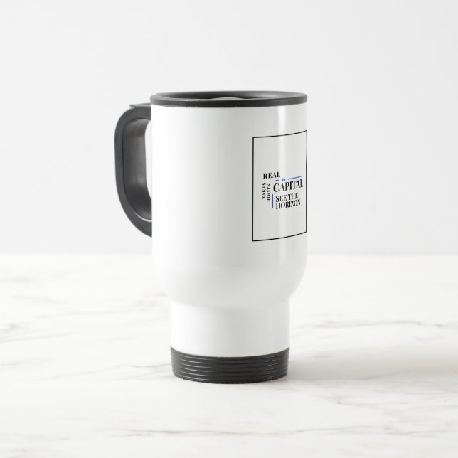 Caneca de Viagem para Finanças (Frente Esquerda)
