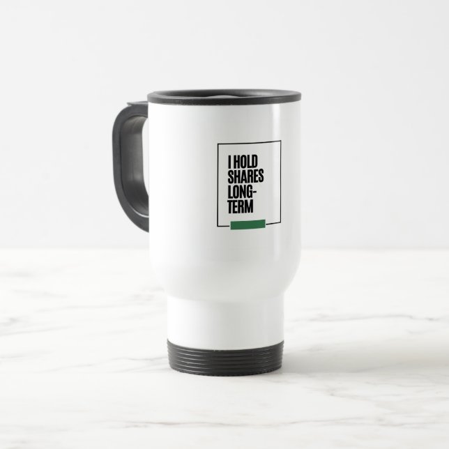 Caneca de Viagem para Investidor – Presente Único  (Frente Esquerda)