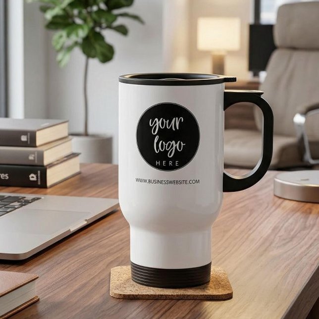 Caneca de Viagem para Negócios com Logotipo Person (logo travel mug)