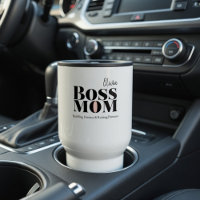 Caneca de Viagem Personalizada Boss Mom – Presente