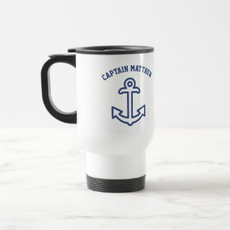 Caneca de viagem Personalizada de Âncora Azul e Ba