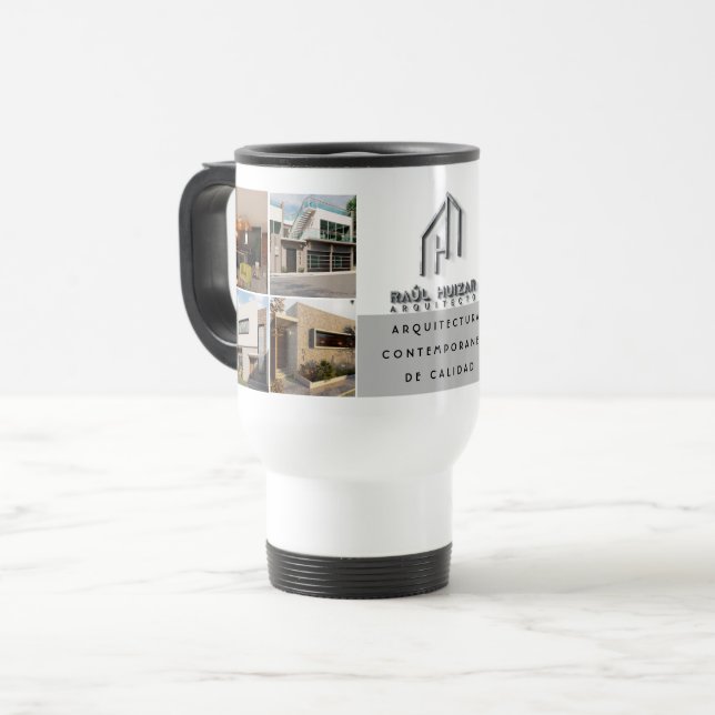 Caneca de viagem Personalizada de Colagem de Fotos (Frente Esquerda)