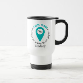 Caneca de viagem personalizada de enfermeiro Viage