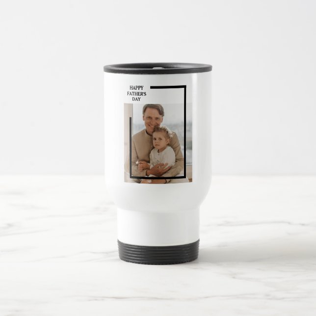 Caneca de viagem personalizada do Dia de os pais | (Centro)