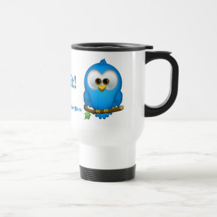 Caneca de viagem personalizada do Tweet de Cutie