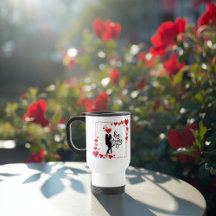 Caneca de Viagem Personalizada Love Vibes