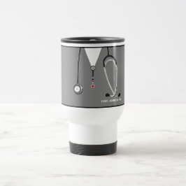 Caneca de viagem personalizada para enfermeira