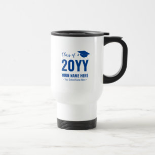 Caneca de Viagem Personalizada para Formatura Azul