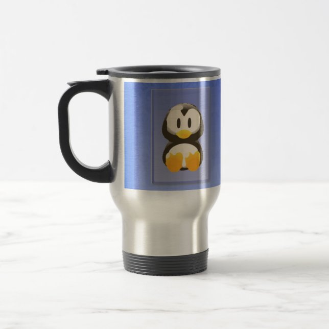 Caneca de viagem Pinguim Azul (Esquerda)