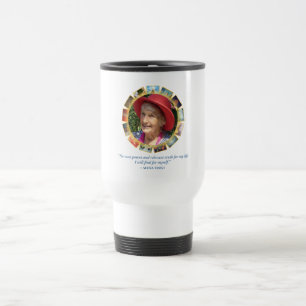 Caneca de viagem poderoso das citações de Seena