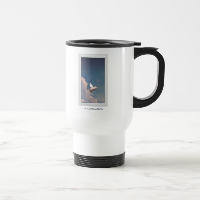 caneca de viagem porco voador (Direita)