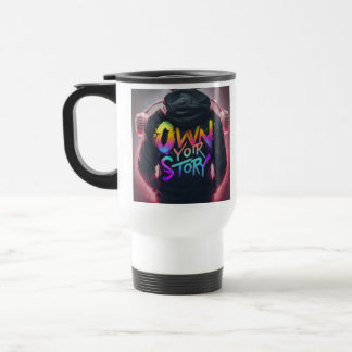 caneca de viagem "Possuir sua história"