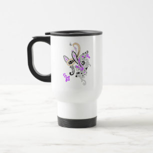 Caneca de Viagem Purple Paisley