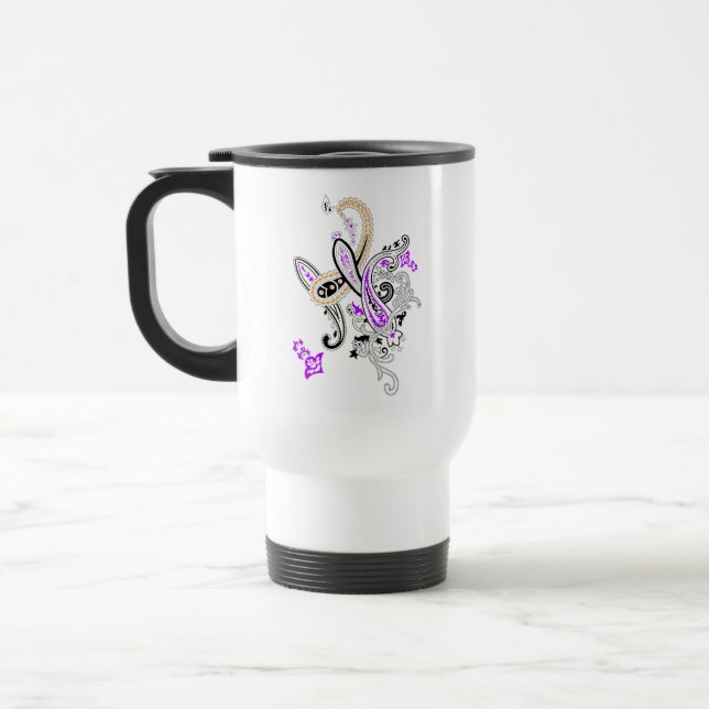 Caneca de Viagem Purple Paisley (Esquerda)
