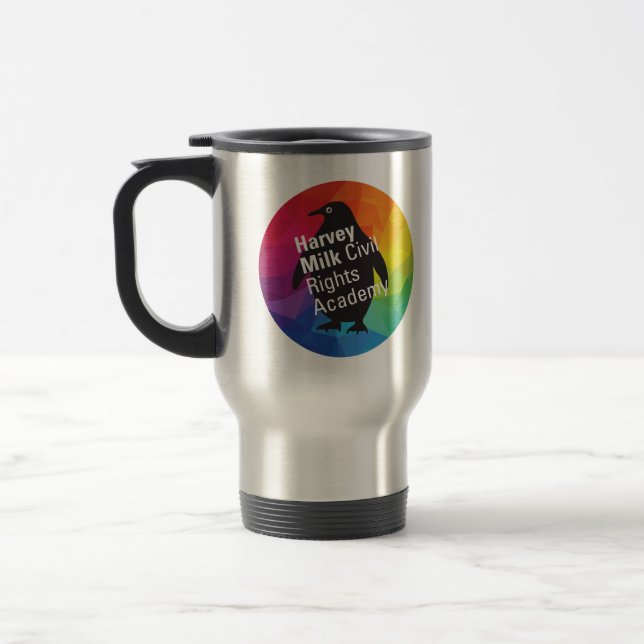 Caneca de viagem Rainbow Penguin Stainless Steel (Esquerda)