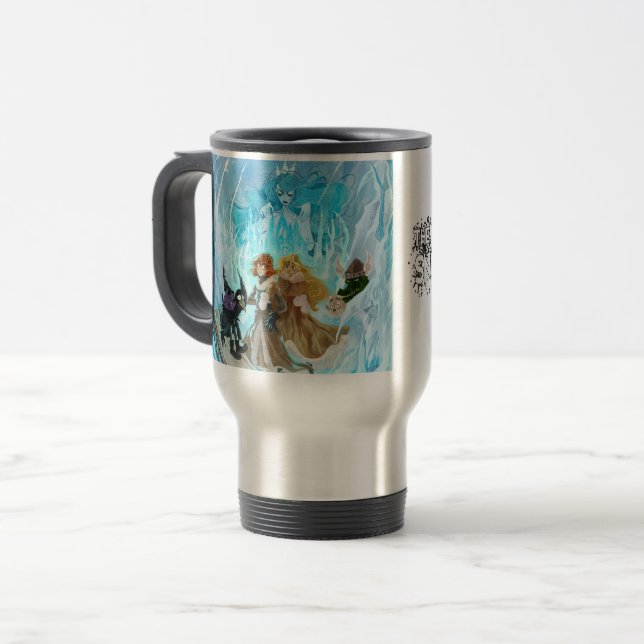 Caneca de viagem Rainha da Neve (Frente Esquerda)