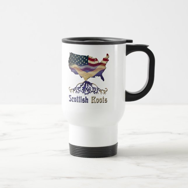 Caneca de Viagem Raízes Escocesas Americanas (Direita)