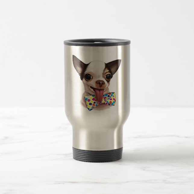 Caneca de viagem rápida da chihuahua do menino do (Centro)