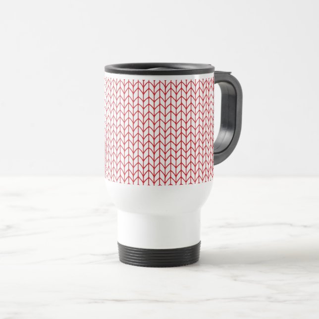 Caneca de Viagem RED LINE KNIT (Frente Esquerda)