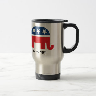 Caneca de viagem republicana engraçada direita