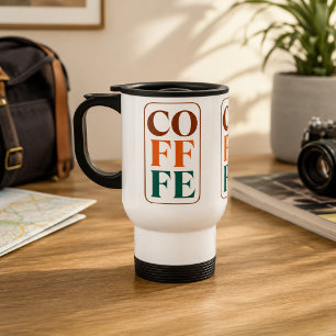 Caneca de Viagem Retro de Café para Amantes de Caf
