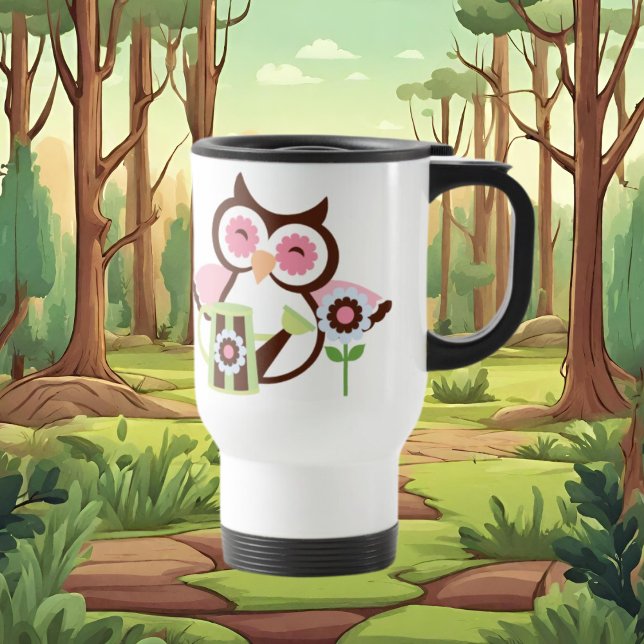 Caneca de viagem Rosa (Criador carregado)