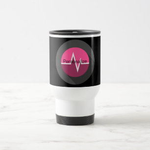 Caneca de viagem rosa médica da linha ECG