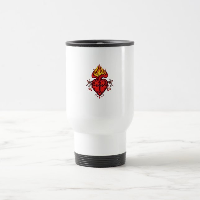 Caneca de Viagem Sagrado Coração de Jesus Católico (Centro)